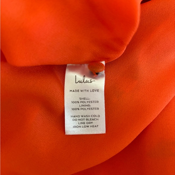 Lulu’s Loved By You Red Orange Floral Pleated Chiffon Maxi - Picture 13 of 13